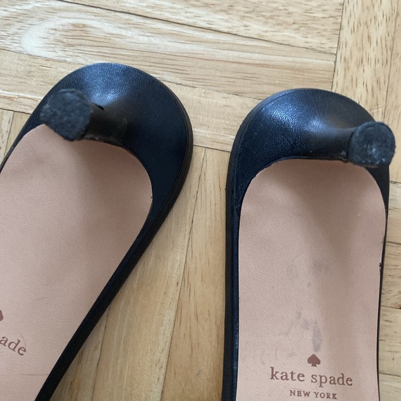 Kate spade leather heels sandals black size 38 - Picture 8 of 8